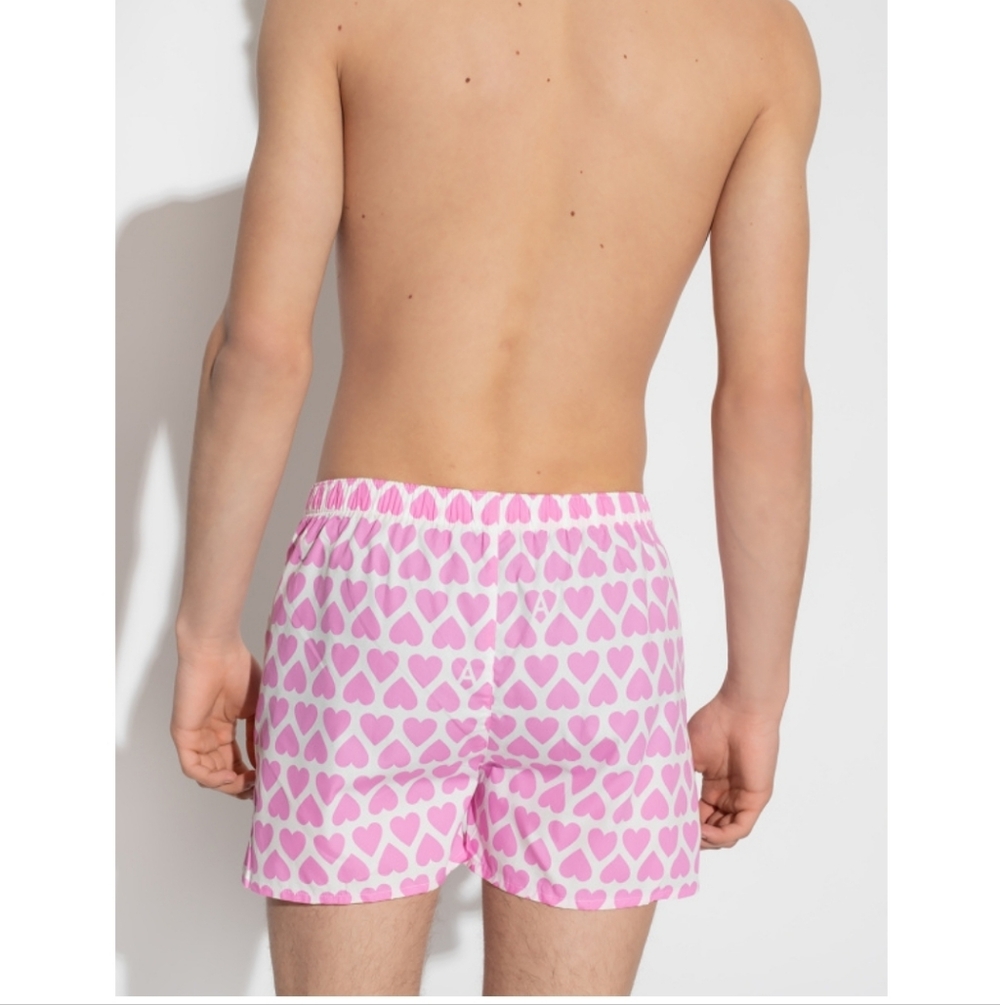 Ami Alexandre Mattiussi Pink Boxers With Motif Of Hearts; NWT - Picture 10 of 10